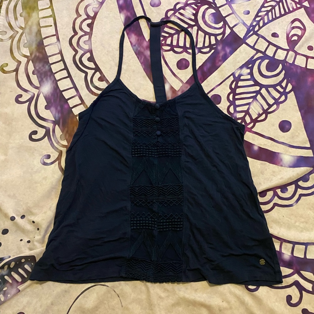 Navy blue Roxy tank top - Picture 3 of 5